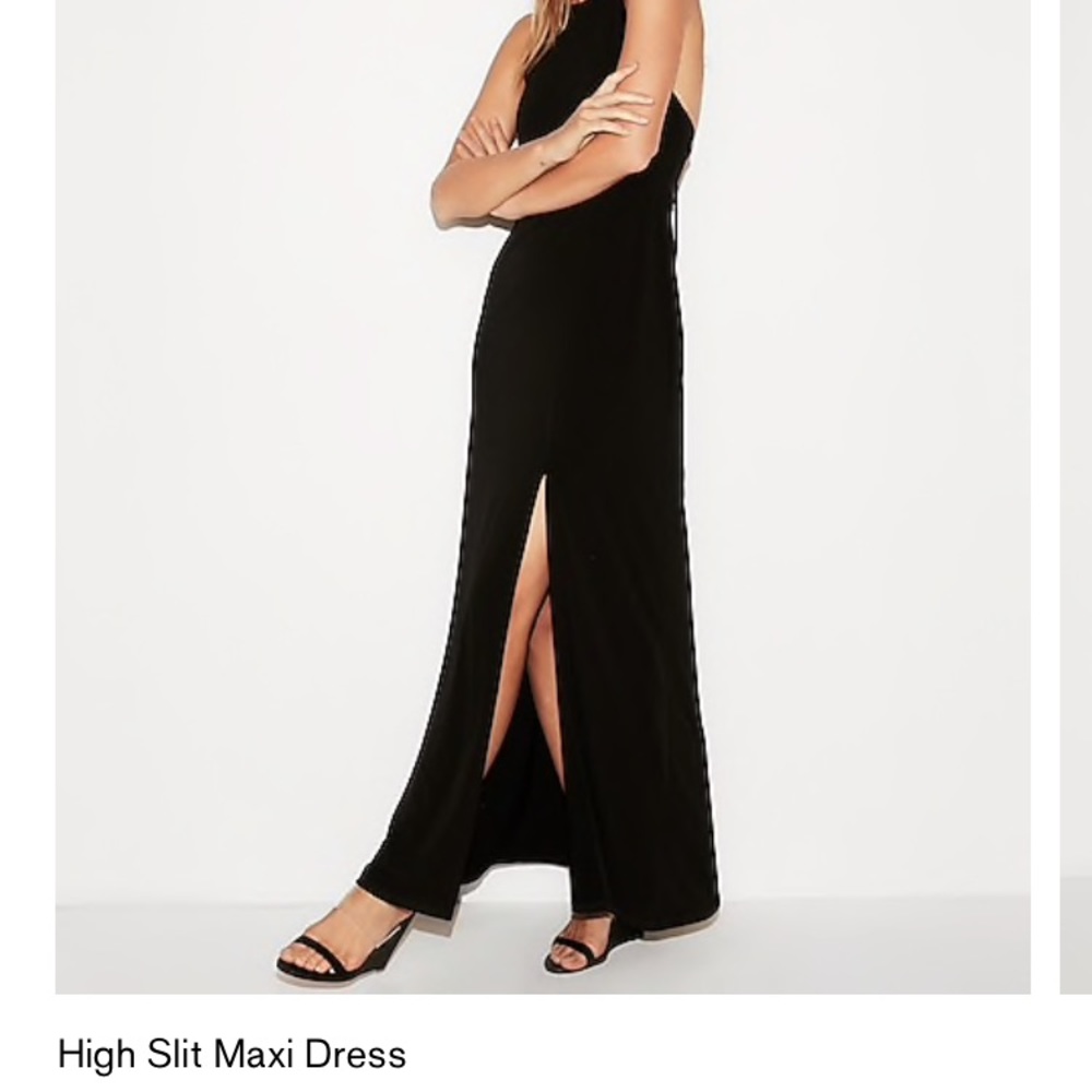 NWT express high slit maxi dress mauve